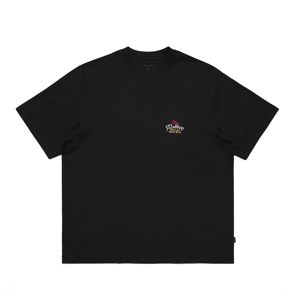 [Yacht Club] 포켓 티셔츠 BLACK