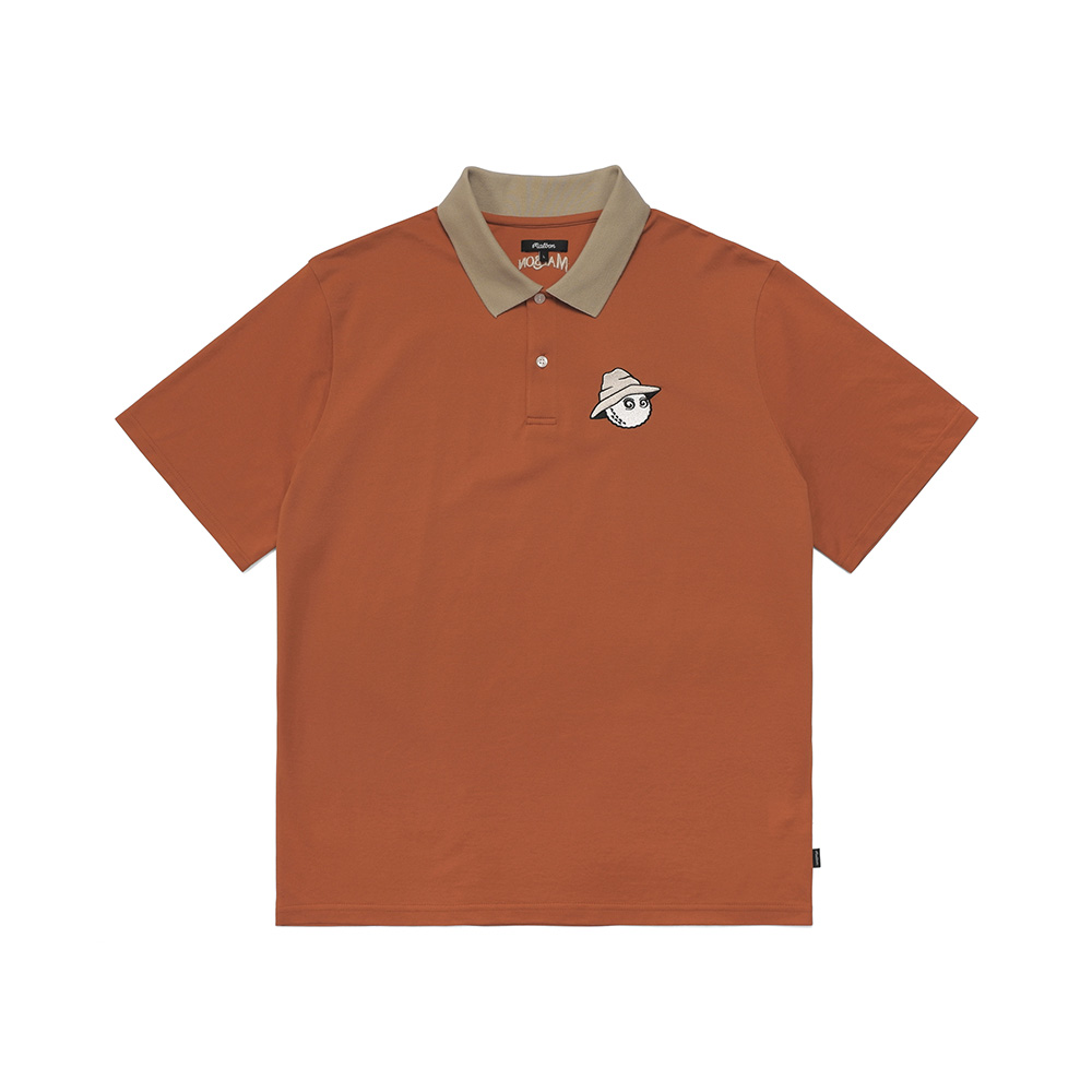 [Health Seekers&amp;Golfers] 퍼터보이 버킷 피케 반팔 티셔츠 ORANGE