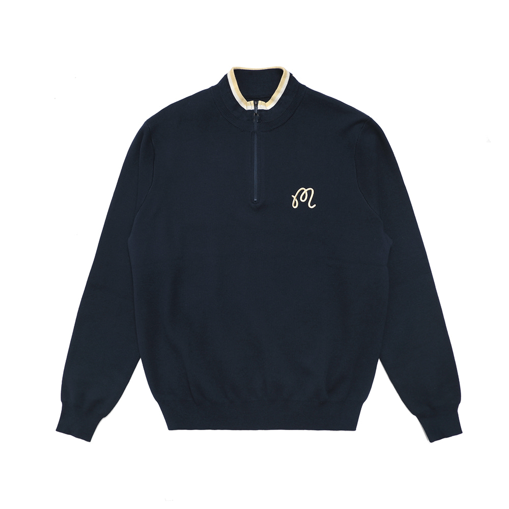 [Legacy 2nd Collection] Sorrel 1/4 집업 스웨터 NAVY