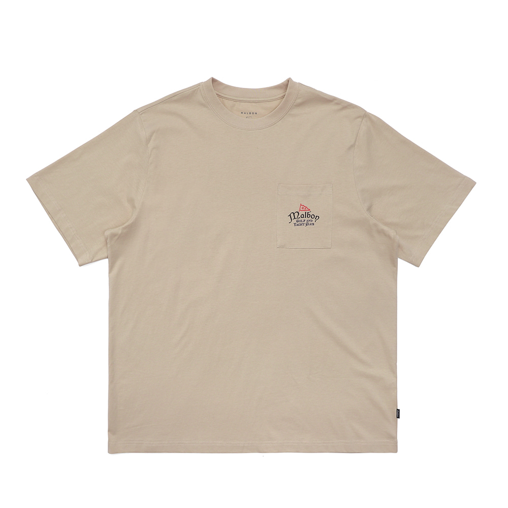 [Yacht Club] 포켓 티셔츠 SAND