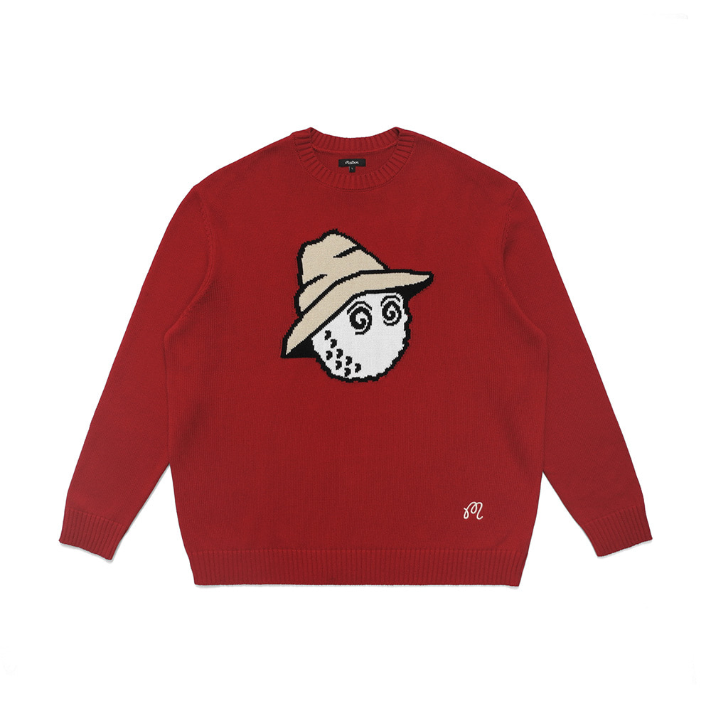 [Health Seekers&amp;Golfers] 퍼터보이 버킷 스웨터 RED