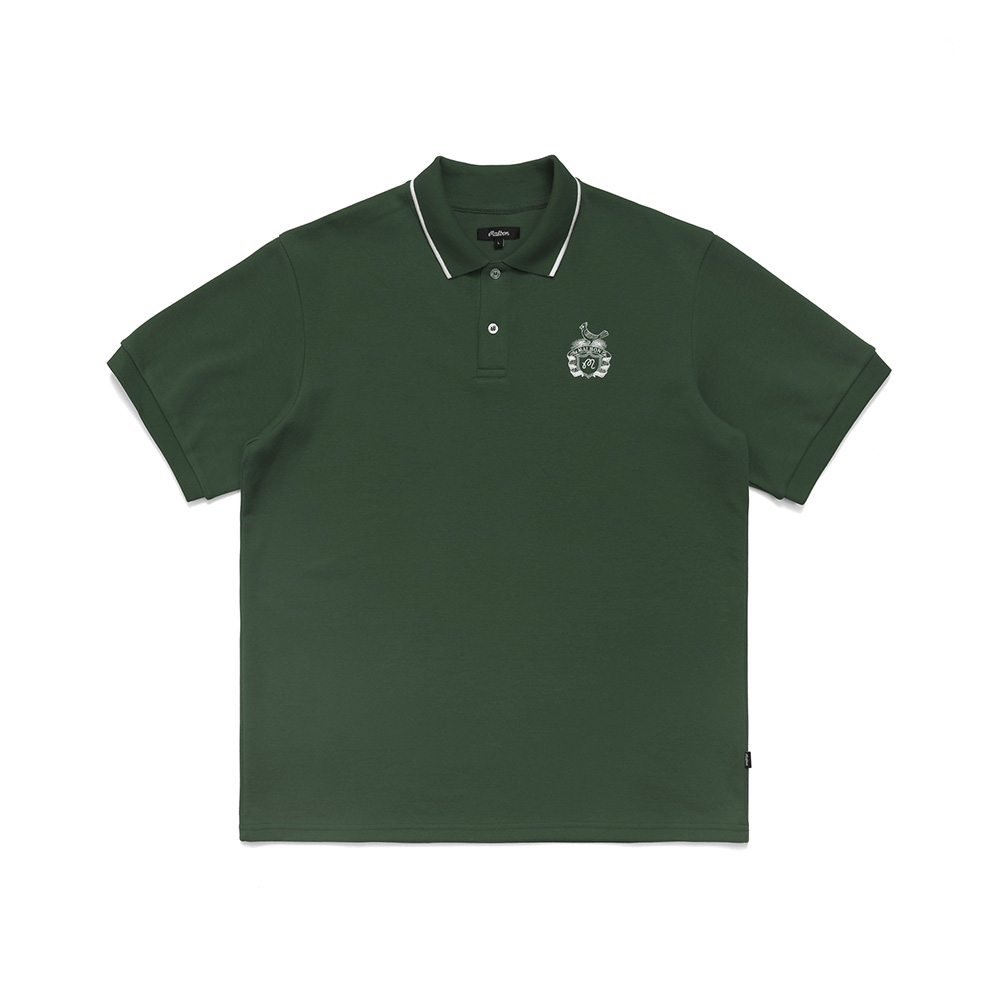[Health Seekers&amp;Golfers] 카디널 로고 피케 반팔 티셔츠 GREEN
