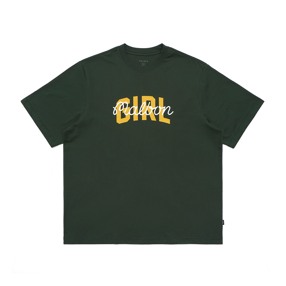 [MALBON X GIRL] Thompson Unboxed 티셔츠 GREEN
