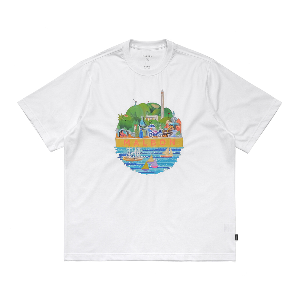 [Bermuda Collection] 라운드 티셔츠 WHITE