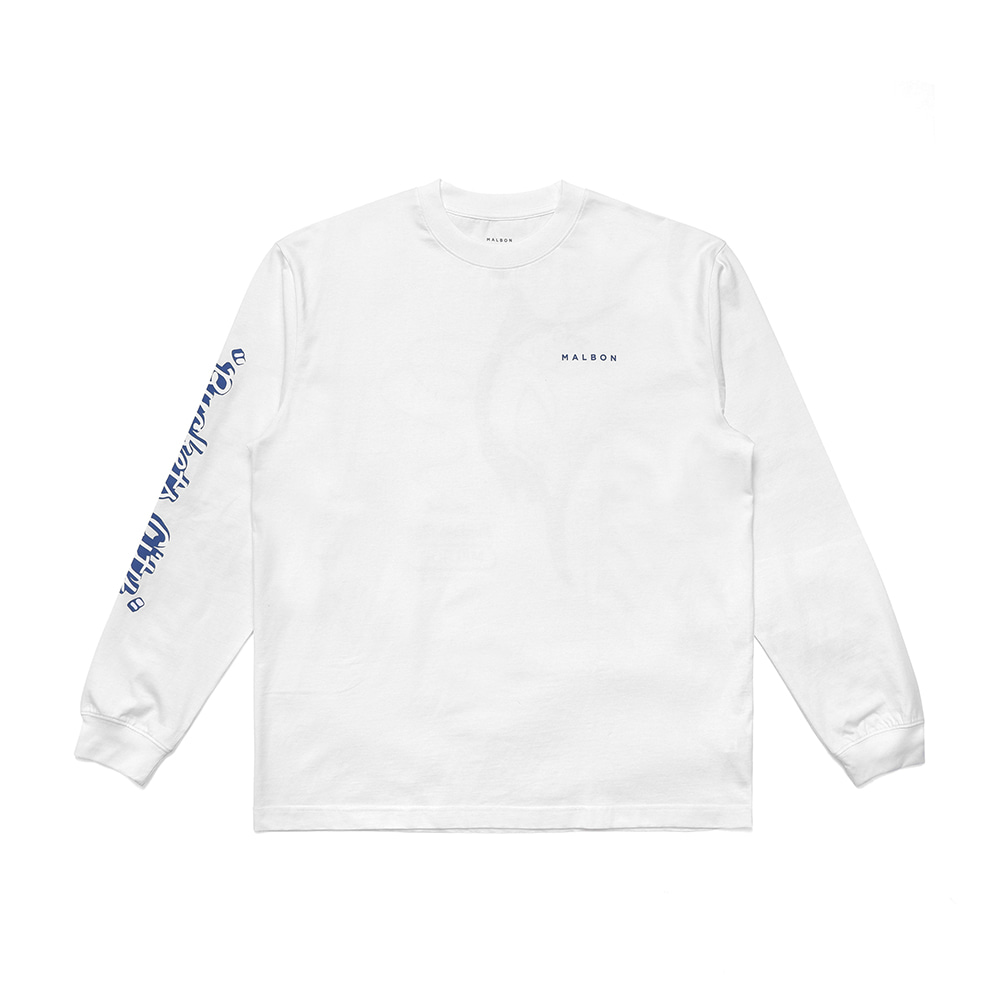 [Buckets City] LS 티셔츠 WHITE