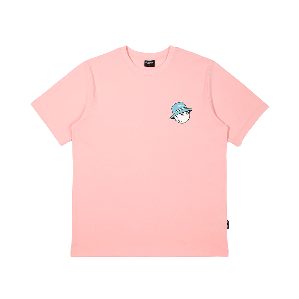 스크립트 버킷 라운드 티셔츠 PINK (UNISEX)